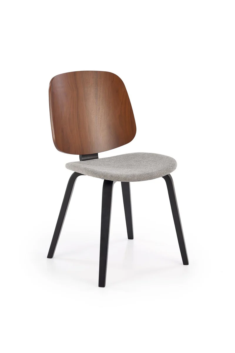 Sedia in legno massello noce Kora 54x81 cm