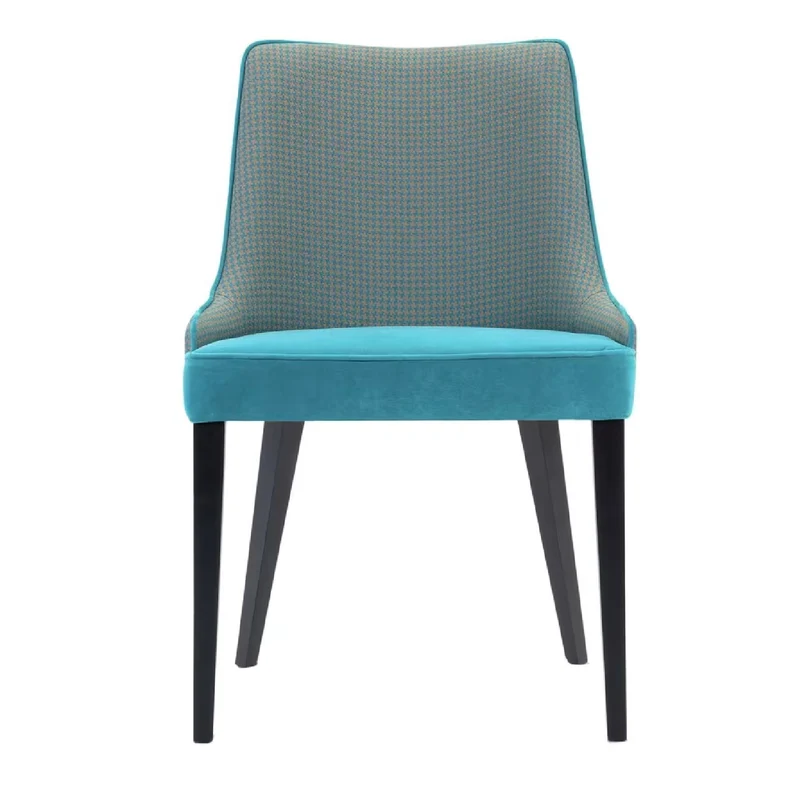 Pat Chair by Domingo Salotti | Turquoise & Grey Upholstery & Comfort