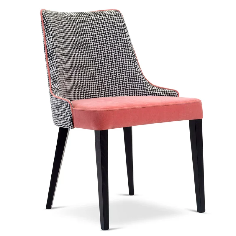 Pat Chair by Domingo Salotti | Pink & Grey Upholstery & Comfort