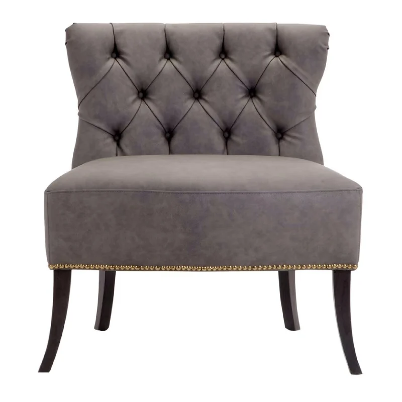 Mork Dark Grey Armchair by Domingo Salotti