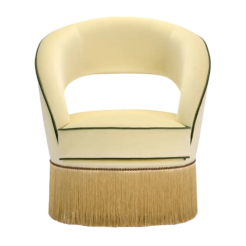 Dione Beige Armchair by Domingo Salotti
