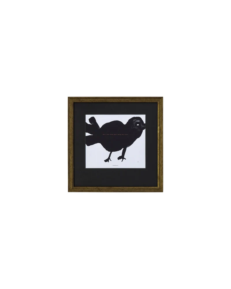 Wandobjekt, HDBird, Schwarz