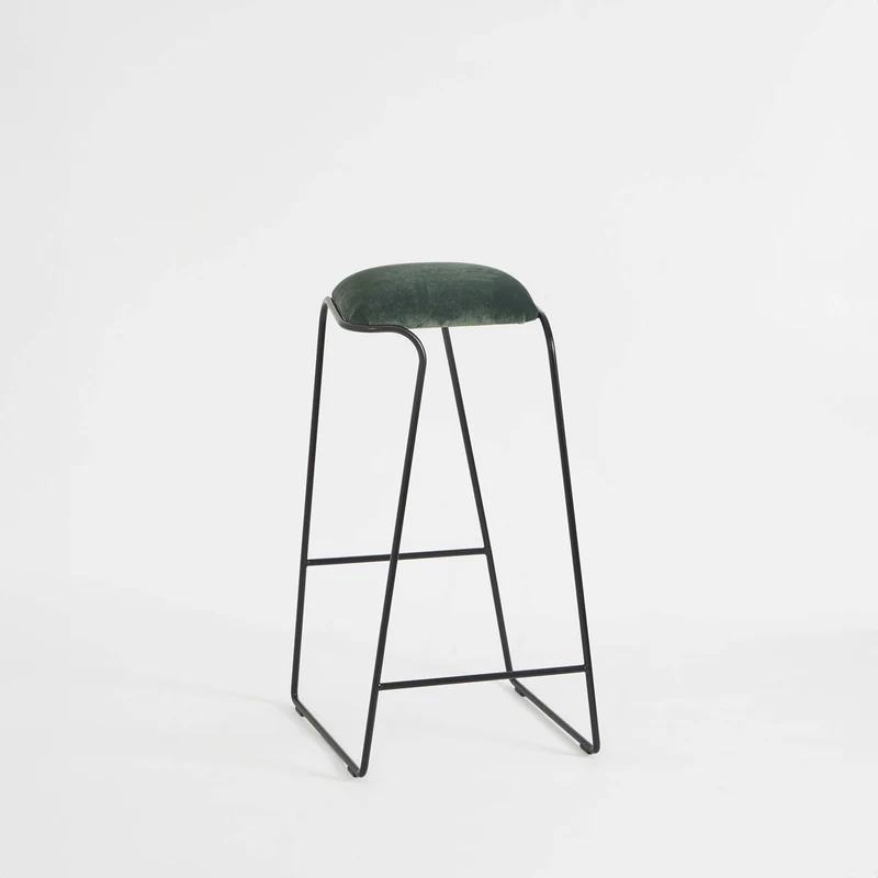 Steel Upholstered Stool SEEMS by Enrico Girotti for LapiegaWD