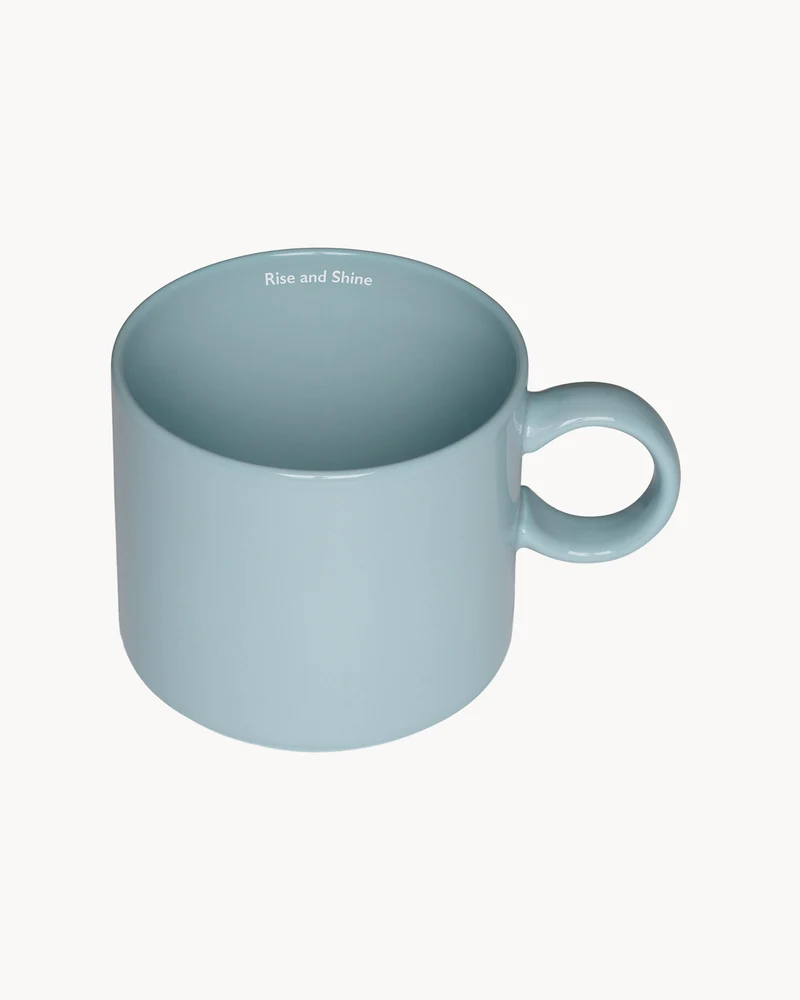 Tazza di design con scritta "Rise and Shine" Nordic Jumbo