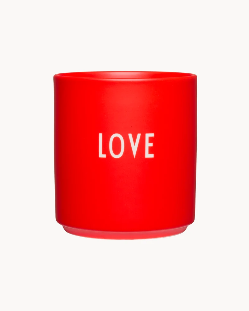 Tazza di design con scritta "Love" Favourite