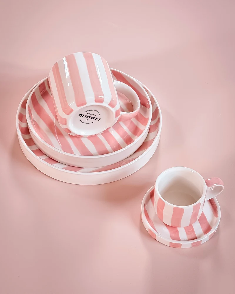 Set 2 tazzine da caffè in ceramica dipinta a mano Magazin Minori