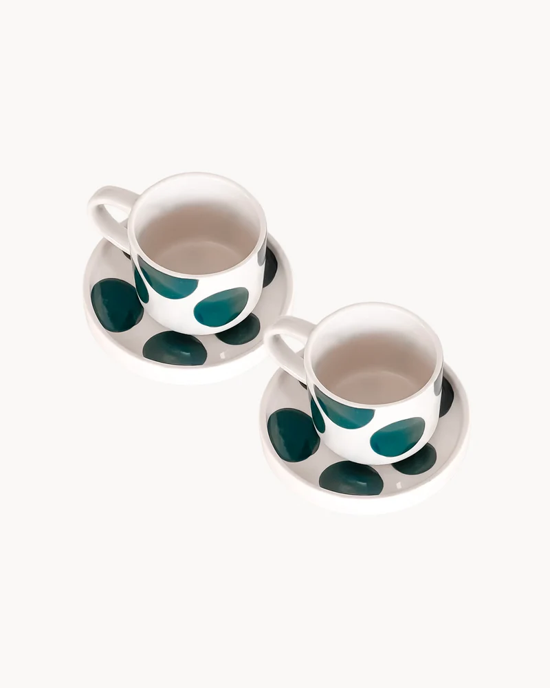 Set 2 tazzine da caffè in ceramica dipinta a mano Magazin Minori