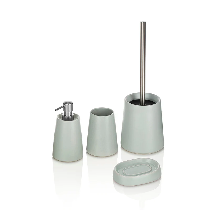 Set bagno 4 pezzi KIVI | Grigio