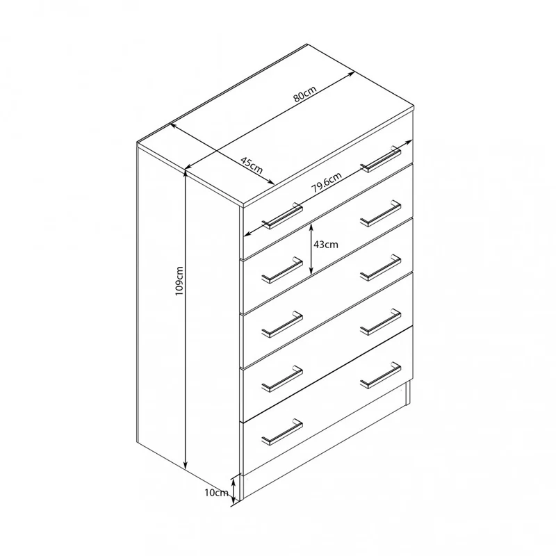 Cassettiera MK801515 in Truciolare Bilaminato