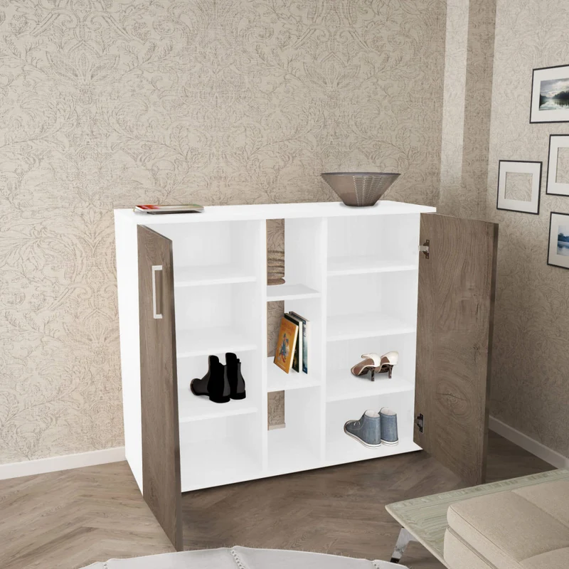 Credenza Frank in Truciolare Bilaminato Effetto Rovere