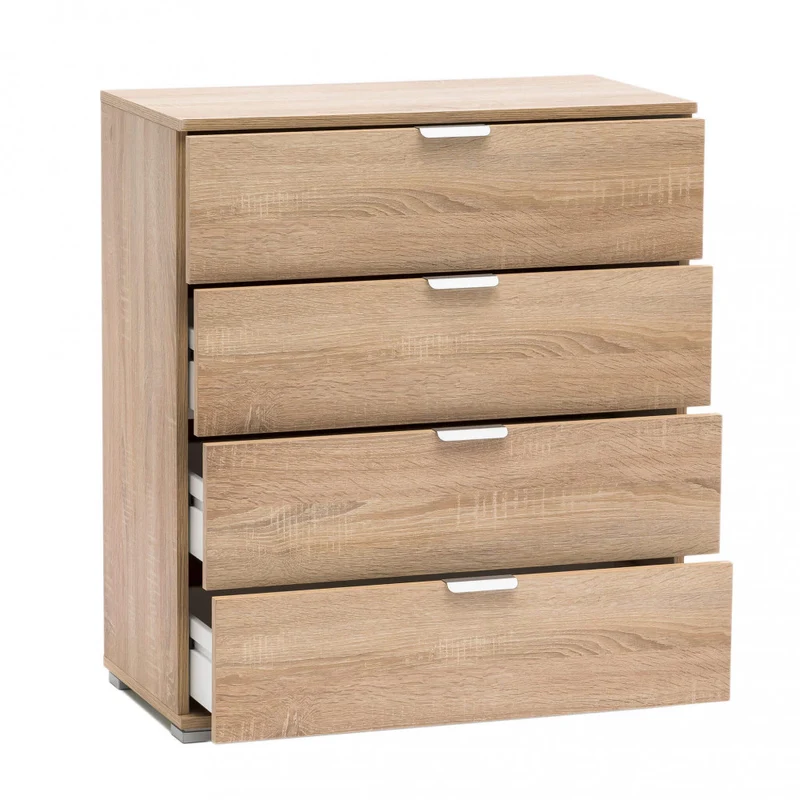 Cassettiera Naturale MR805088 in Truciolare Bilaminato