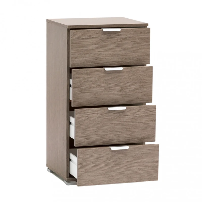 Cassettiera MR805083 in Truciolare Bilaminato Rovere Grigio