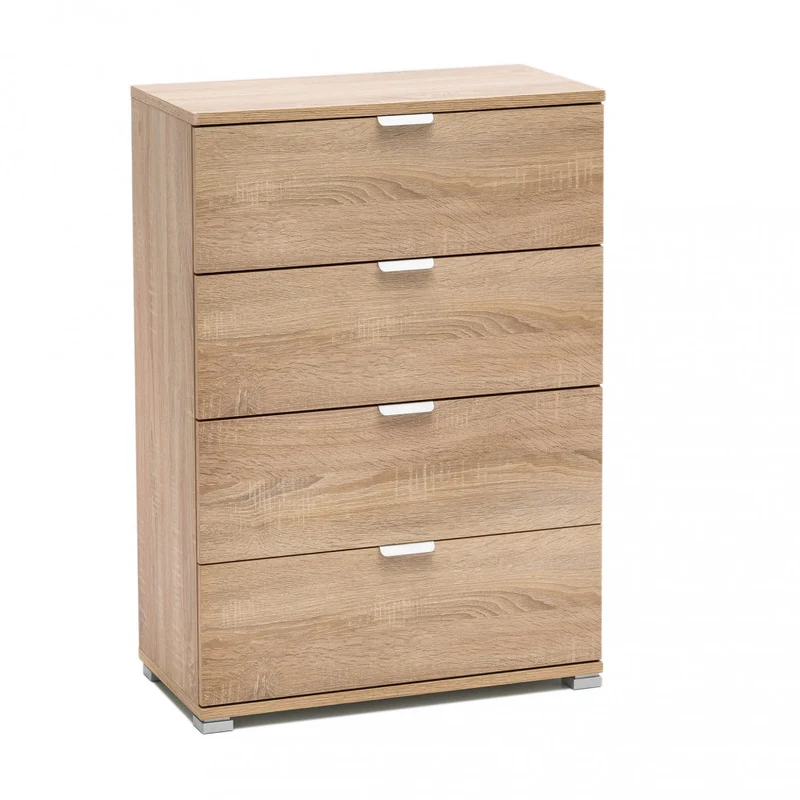 Cassettiera Naturale MR805068 in Truciolare Bilaminato