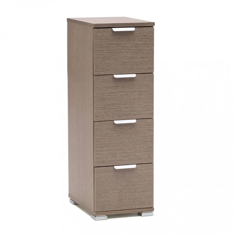 Cassettiera MR805060 in Truciolare Bilaminato Rovere Grigio