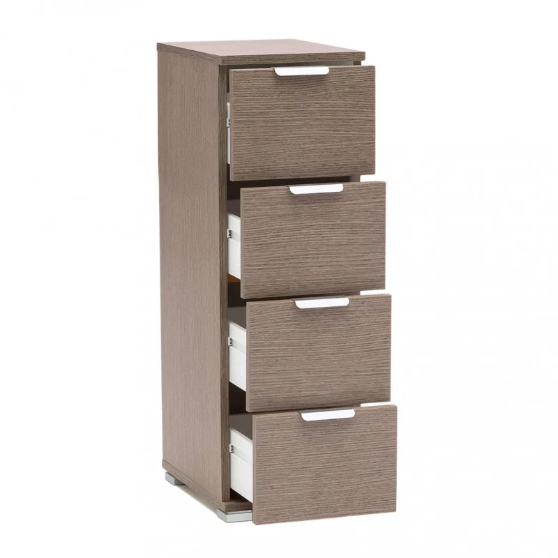 Cassettiera MR805060 in Truciolare Bilaminato Rovere Grigio