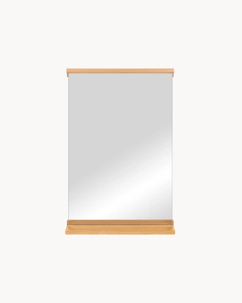Specchio da parete in legno Lun