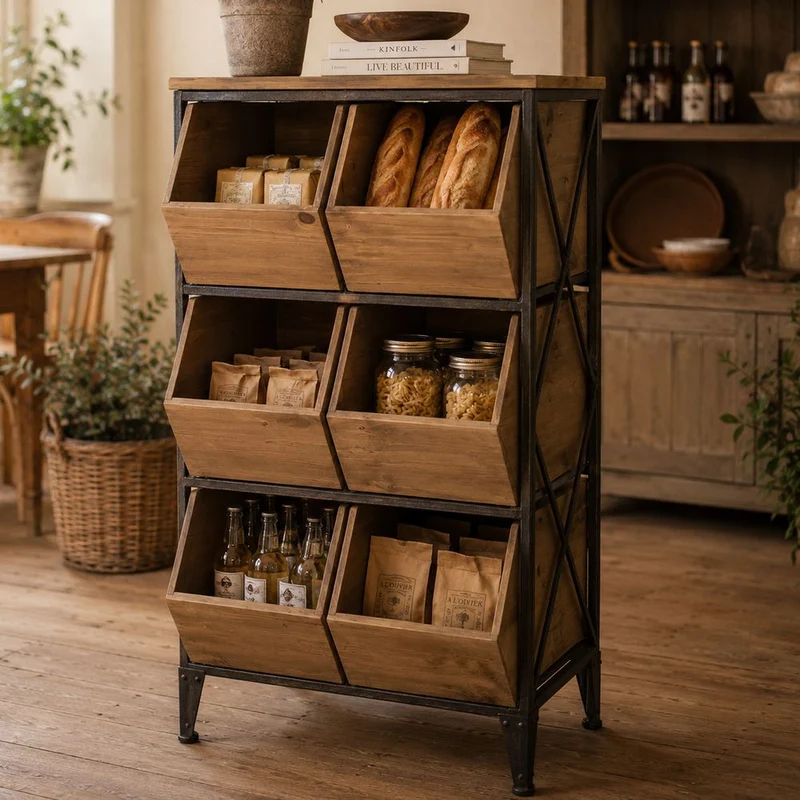 Espositore con Cassetti Inclinati Country Store