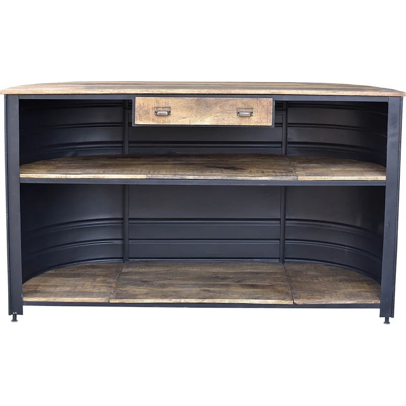 Bancone Bar in Lamiera Zincata stile Industrial Vintage