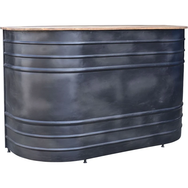 Bancone Bar in Lamiera Zincata stile Industrial Vintage