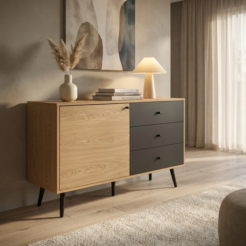 Credenza Evan in Truciolare Bilaminato