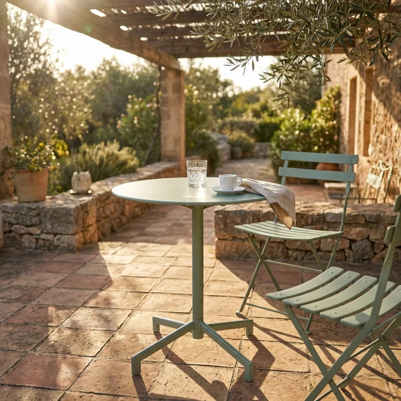 Tavolo da Giardino Vega in Acciaio Premium