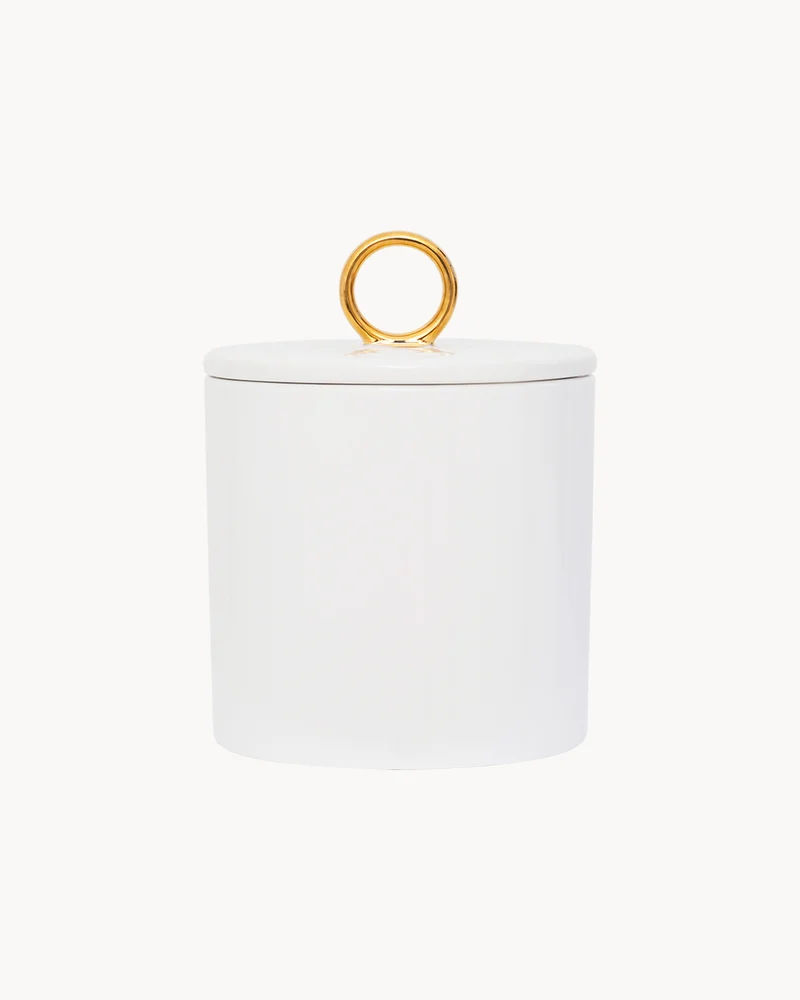 Barattolo in ceramica con dettaglio oro Good Morning