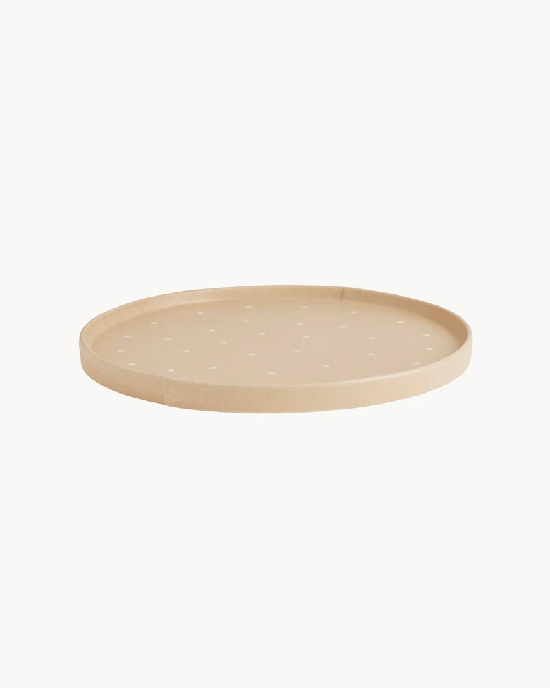 Vassoio rotondo in ceramica dipinto a mano Aki