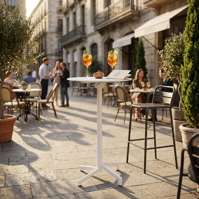 Tavolo da Giardino VEGA Ø 60 in Acciaio