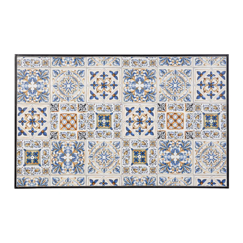 Tavolo rettangolare "Mykonos" in acciaio 120 X 80 cm