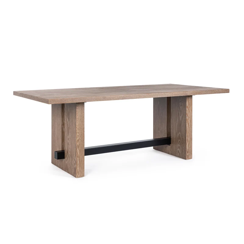 Tavolo "Monroe" in legno di quercia 200-100x77