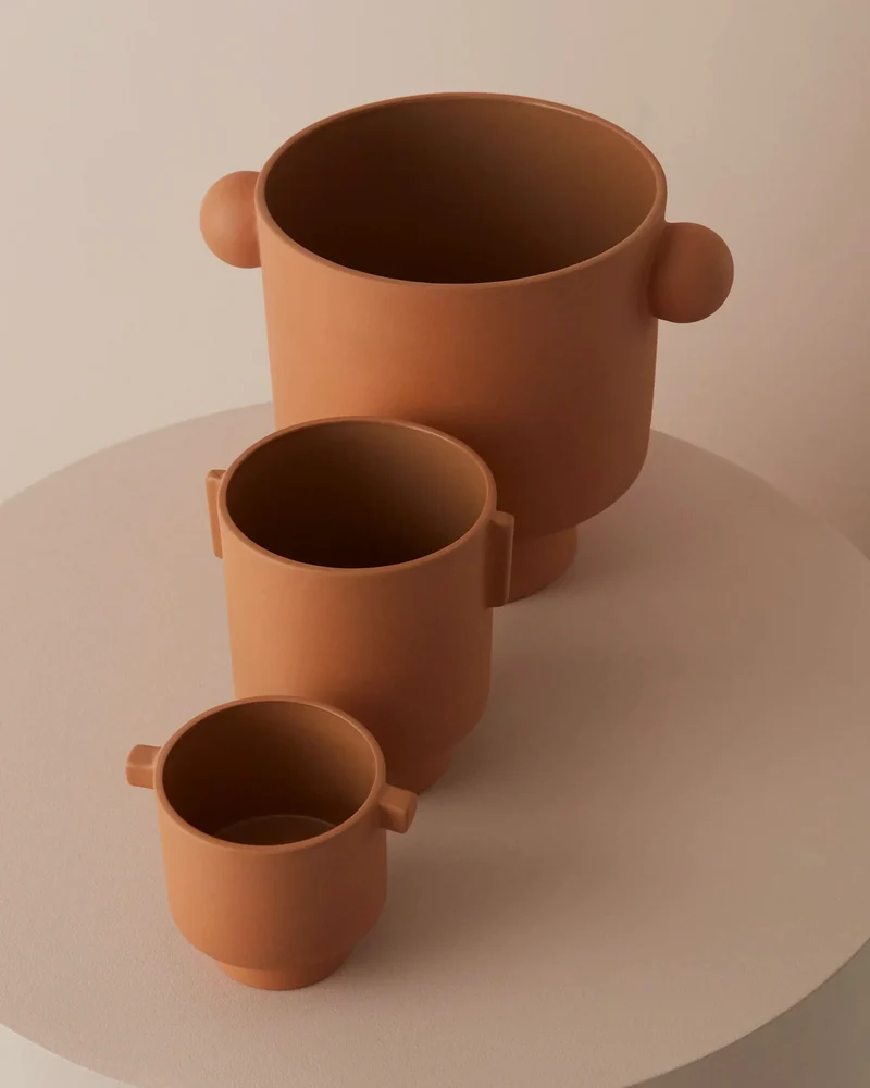 Portavaso in ceramica fatto a mano Inka Kana