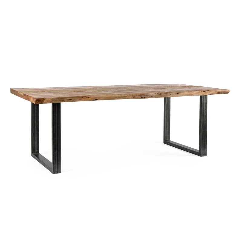 Tavolo "Nottingham" in legno di acacia e acciaio