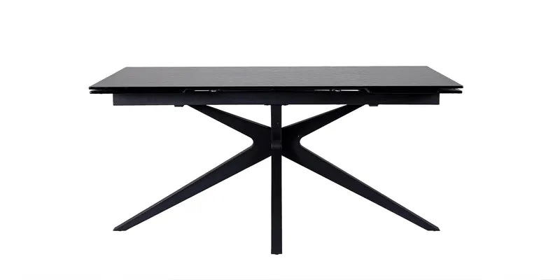 Tavolo allungabile "Aira" in vetro e mdf, per sala da pranzo 160-240 x 90 cm