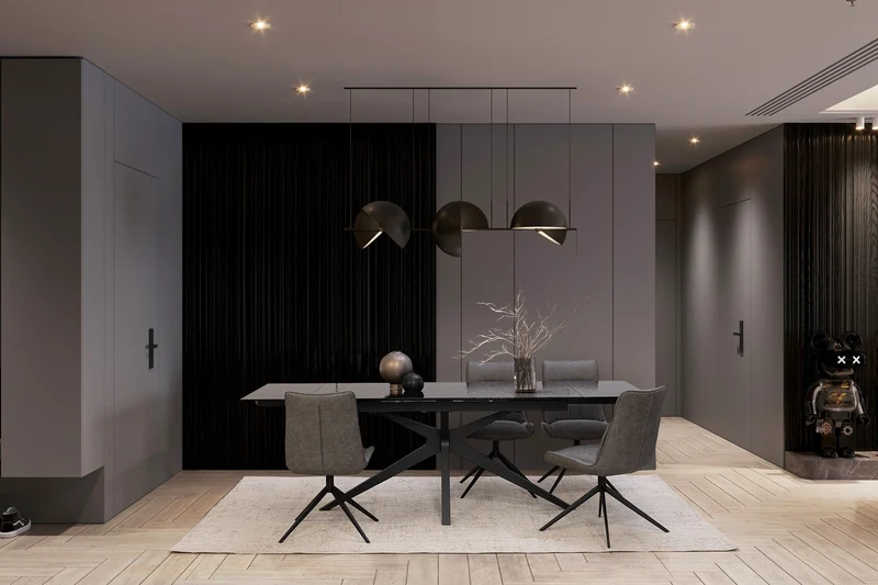 Tavolo allungabile "Aira" in vetro e mdf, per sala da pranzo 160-240 x 90 cm