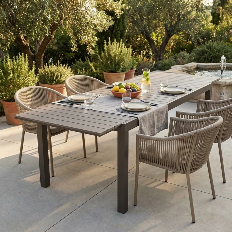 Tavolo da Giardino Pental in Alluminio e Polywood