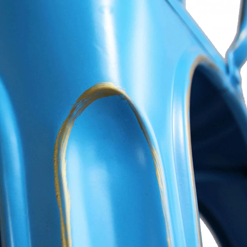 Sedia Lola in Acciaio Finitura Azzurro Antico
