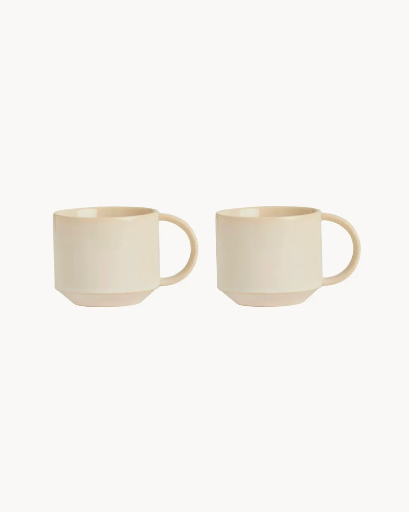 Set 2 tazze in terracotta realizzate a mano Yuka
