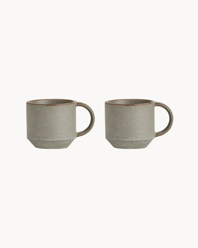 Set 2 tazze in terracotta realizzate a mano Yuka
