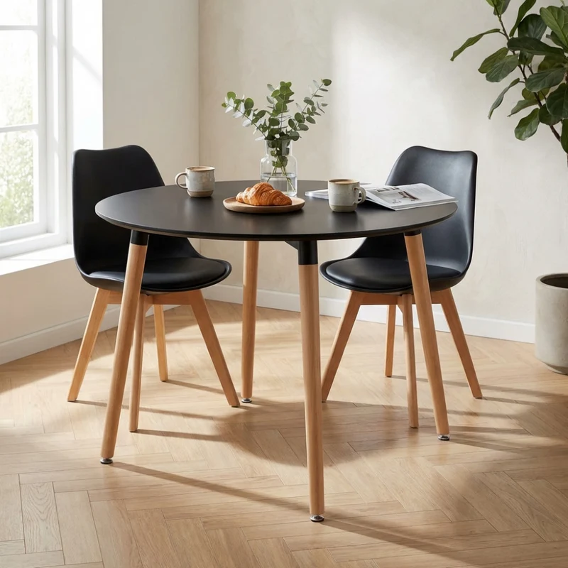 Tavolo da Pranzo Lione con Gambe in Legno