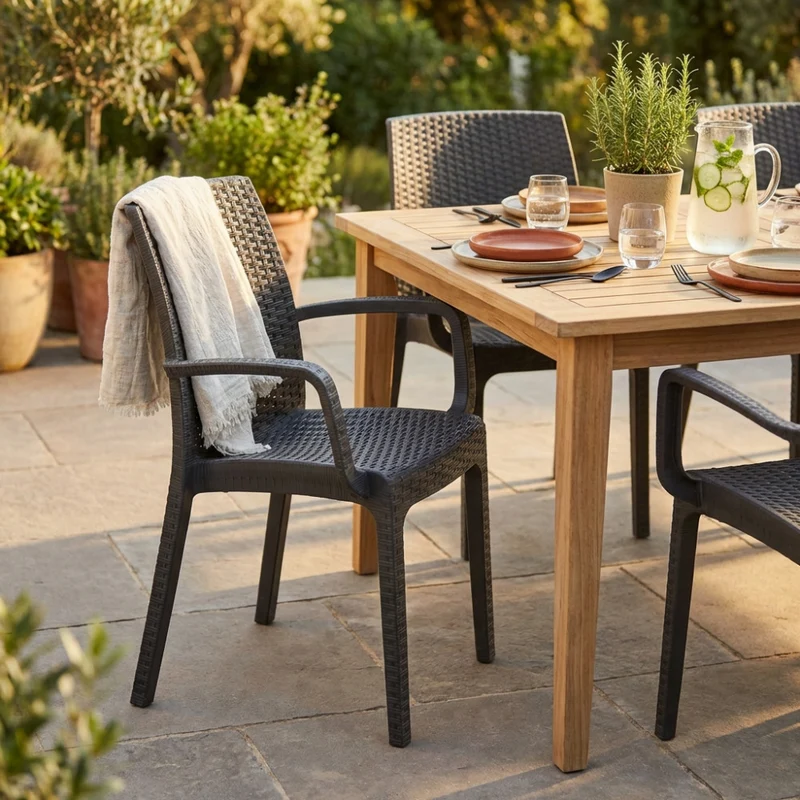 Poltrona Indiana in Wicker Intrecciato