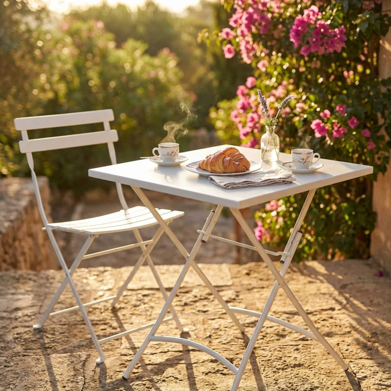 Cosma Tavolo Pieghevole in Acciaio Verniciato