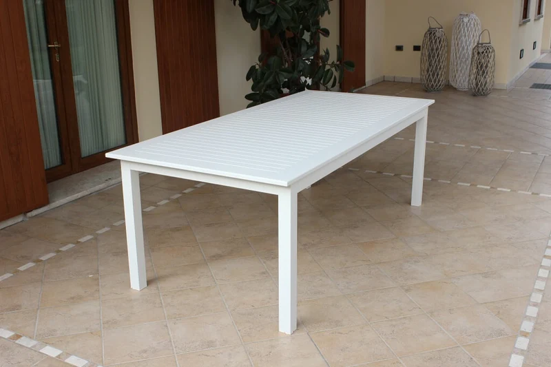 Cosma Tavolo da Giardino con Piano a Doghe