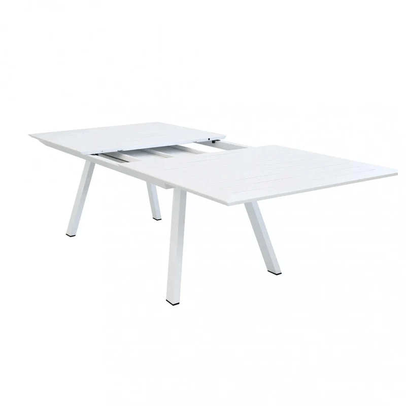 Tavolo da Giardino Zante in Alluminio Bianco Allungabile