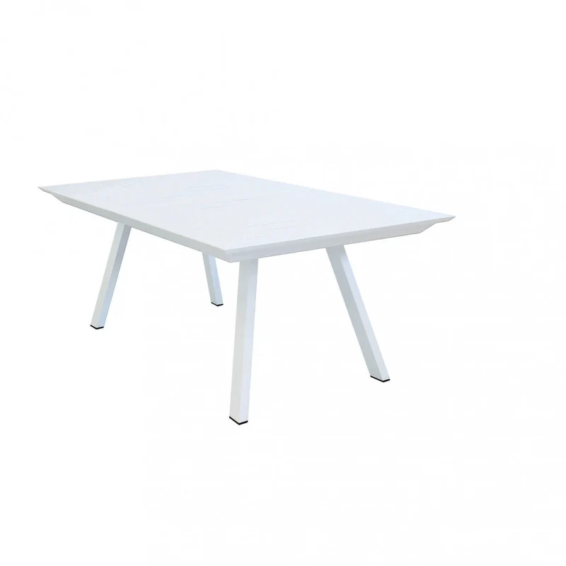 Tavolo da Giardino Zante in Alluminio Bianco Allungabile