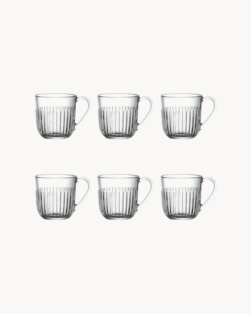 Set 6 tazzine da caffè in vetro Ouessant