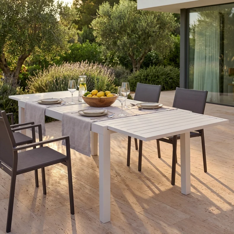 Tavolo da Giardino Formentera Allungabile in Alluminio