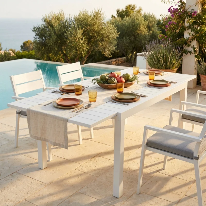Tavolo da Giardino Formentera Allungabile in Alluminio