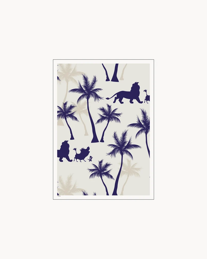 Stampa Disney - The Lion King Blue Palms