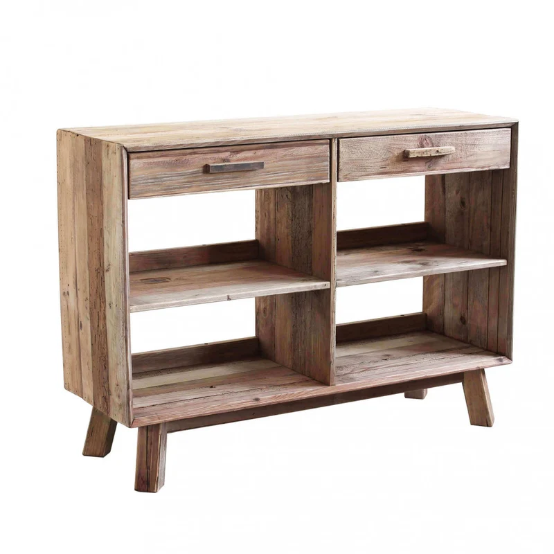 Credenza Mobile Dylan in Pino Riciclato Magistralmente Lavorato