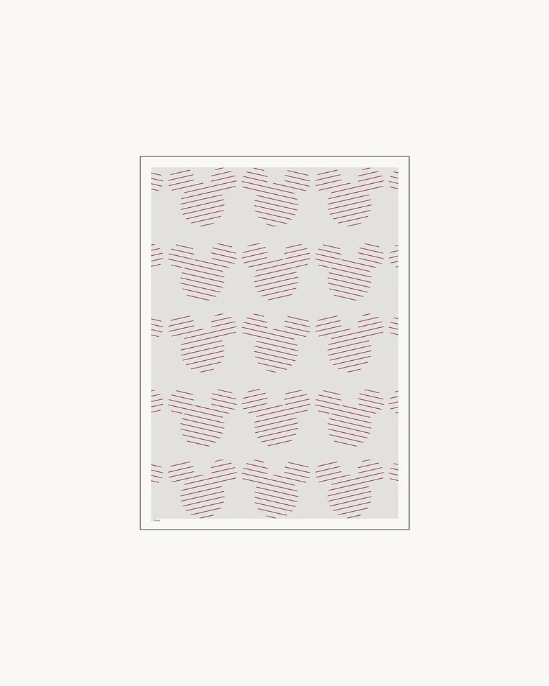 Stampa Disney - Mickey Mouse Red Stripes